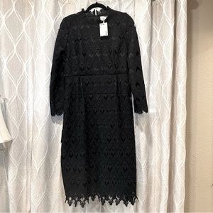 NWT Dainty Jewells Black Lace Dress XL